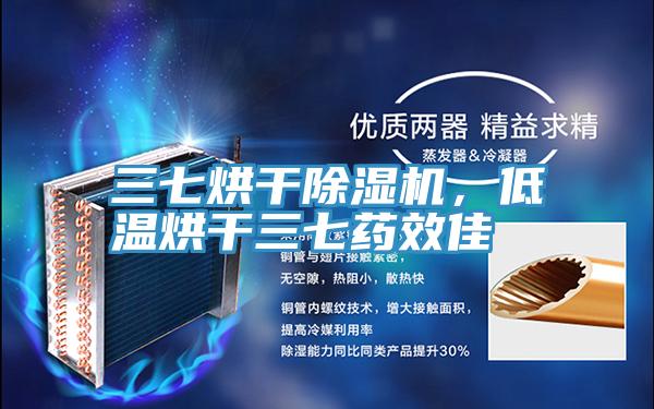三七烘干除濕機，低溫烘干三七藥效佳
