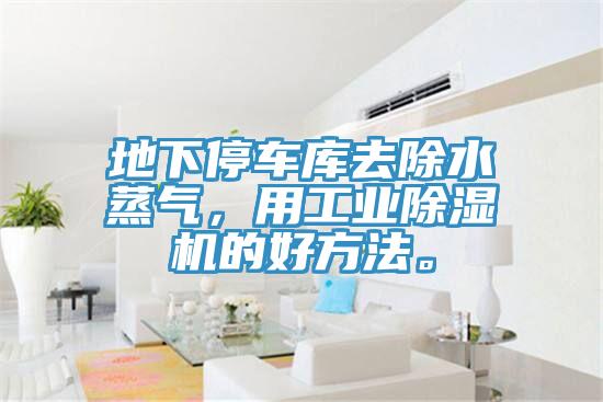 地下停車庫去除水蒸氣，用工業除濕機的好方法。