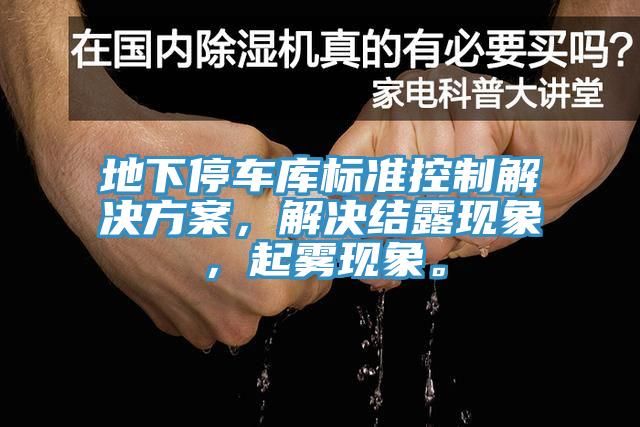 地下停車庫標準控制解決方案，解決結露現象，起霧現象。