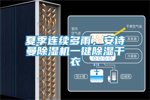 夏季連續多雨，安詩曼除濕機一鍵除濕干衣