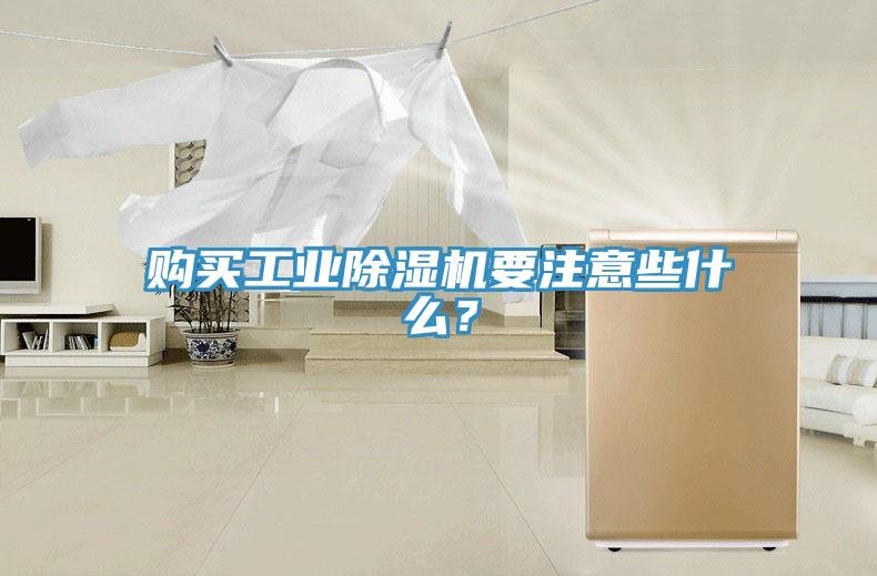 購買工業除濕機要注意些什么？