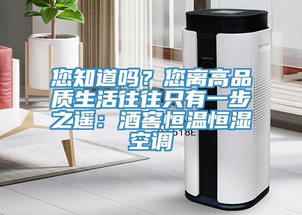 您知道嗎？您離高品質生活往往只有一步之遙：酒窖恒溫恒濕空調