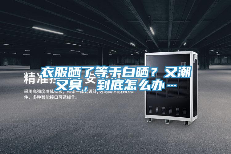 衣服曬了等于白曬？又潮又臭，到底怎么辦…