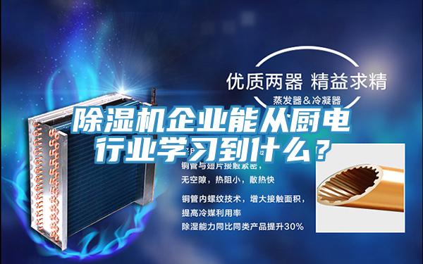 除濕機(jī)企業(yè)能從廚電行業(yè)學(xué)習(xí)到什么？