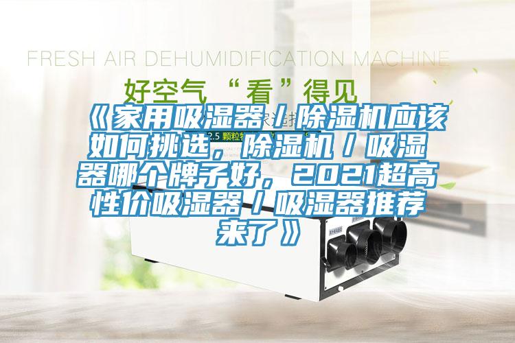 《家用吸濕器／除濕機(jī)應(yīng)該如何挑選，除濕機(jī)／吸濕器哪個(gè)牌子好，2021超高性價(jià)吸濕器／吸濕器推薦來(lái)了》