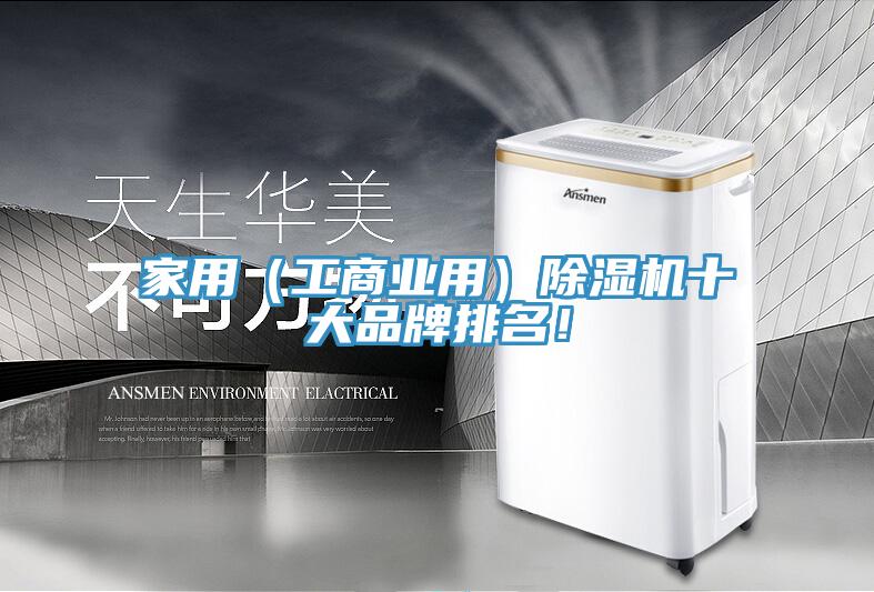 家用（工商業用）除濕機十大品牌排名！