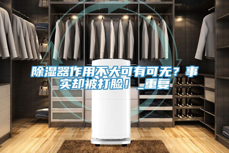 除濕器作用不大可有可無？事實卻被打臉！_重復